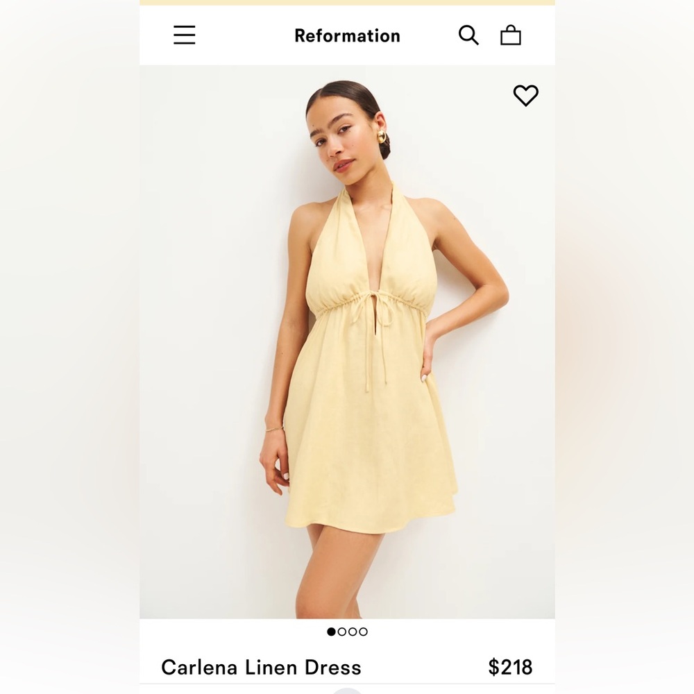 NWT ref butter linen mini dress (sold out)